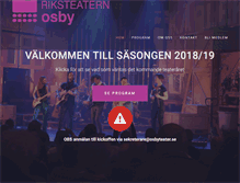 Tablet Screenshot of osbyteater.se